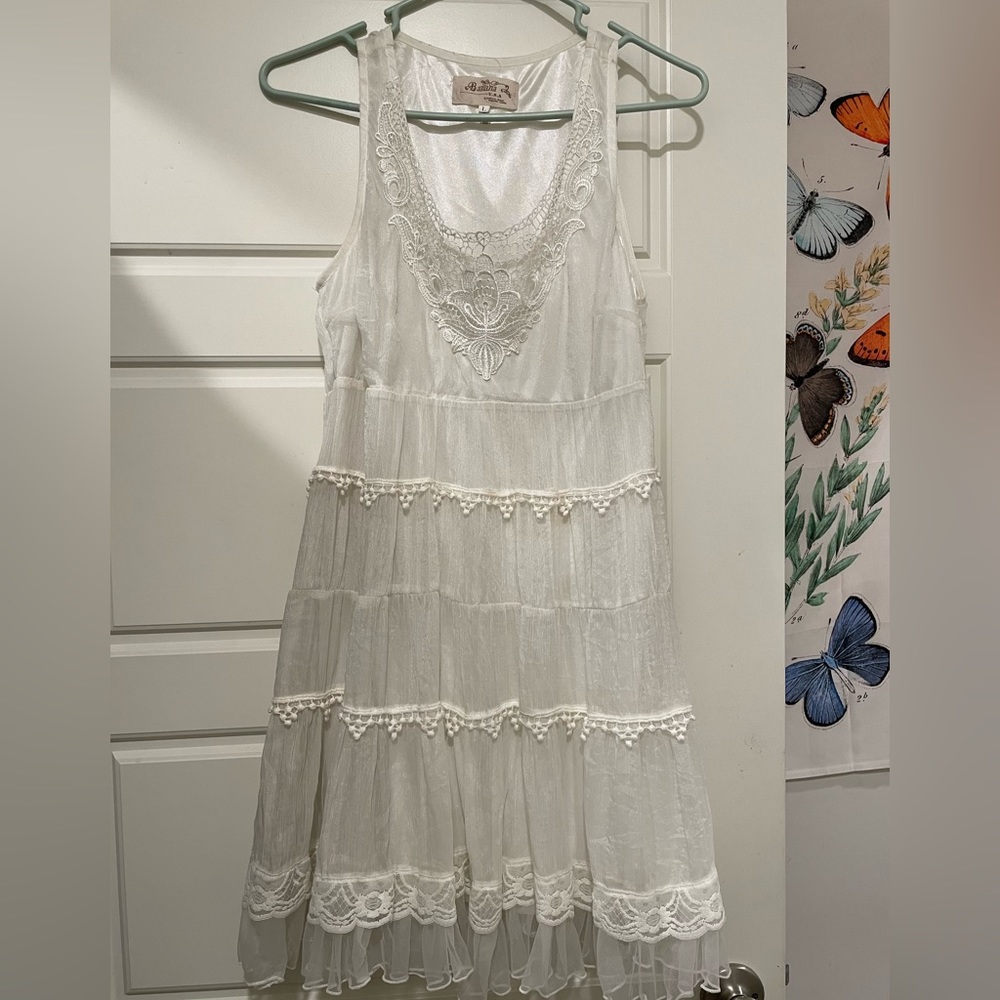 👗White lace dress 👗